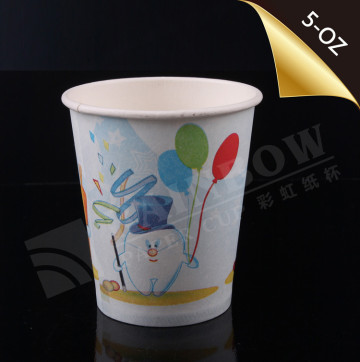 logo print 150ml 5oz disposable paper cup