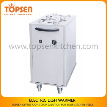 Commercial 2-head Electric Plate Warmer Cart / Hot selling plate warmer cart