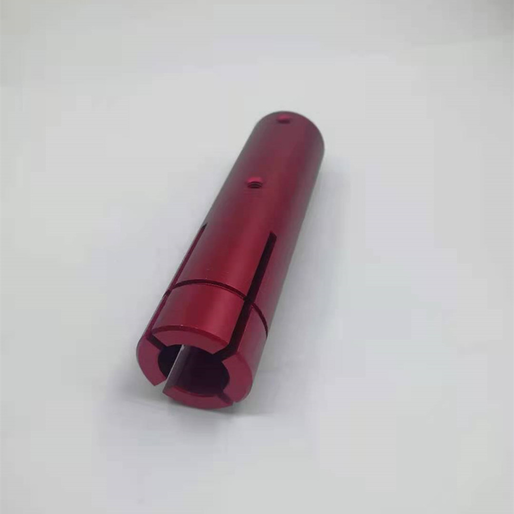 Servicio de piezas de aluminio anodizado rojo personalizado