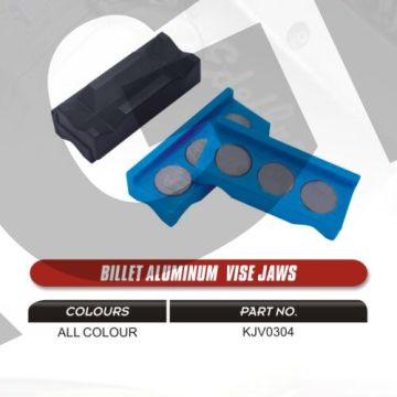 Black anodised AN fitting tool Vice Jaws