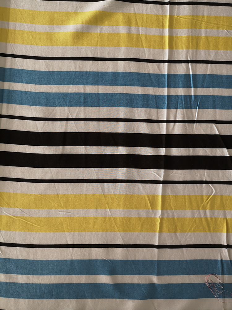 Stripe Design Rayon Challis 30S Light Printing Fabric