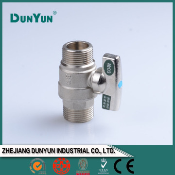 M&M brass ball valve with nipple