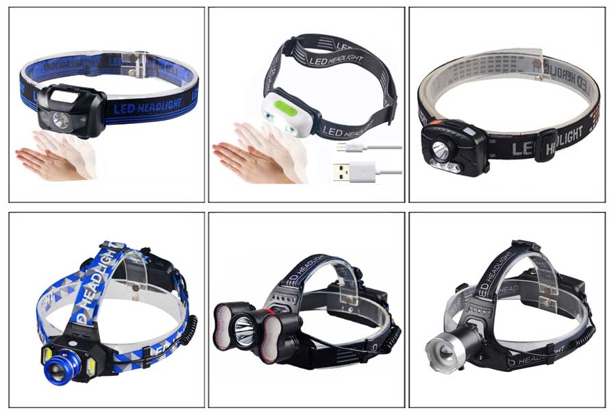 LED usb rechargeable motion sensor high power led headlamp