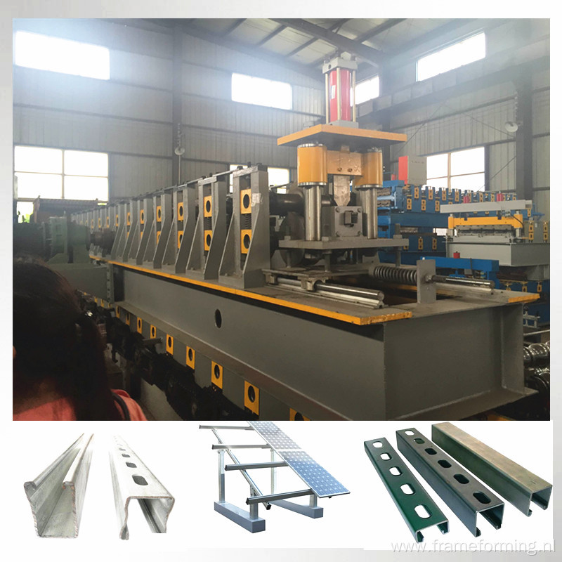 solar panel support roll forming machine