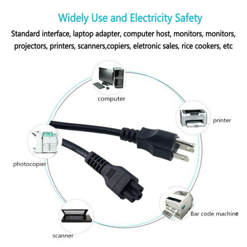 American Connector Flat Cord C5 US Plug Cable