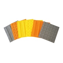Pedestrian Rubber Pavement Blind Tactile Tile 300x300x70mm for Road Safety