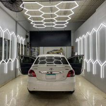 Honeycomb LED Light for Garage and Workshop - 672W Commercial Grade Lighting