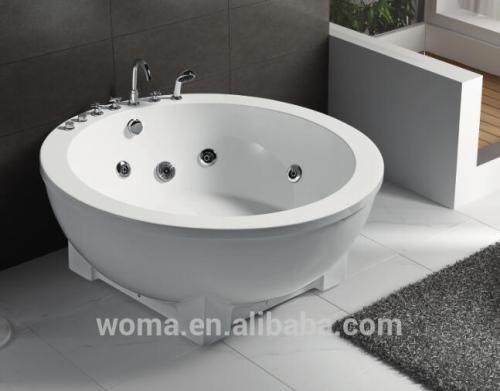 Luxury acrylic freestanding massage round bathtub with price