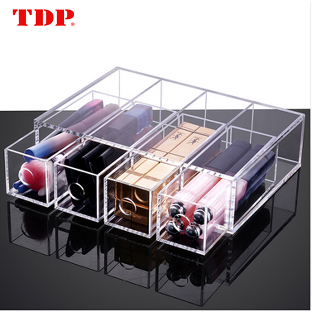 2019 New Fashion Product makeup organizer box 4 drawer sunglasses storage case Jewelry box Clear Acrylic storage box Large size