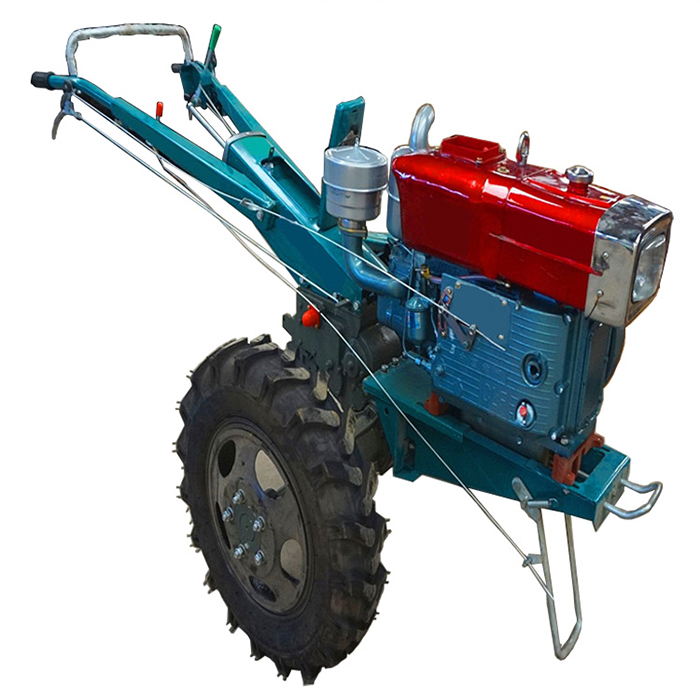 15 hp traktor berjalan kaki kecil dengan bajak