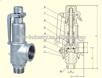 A27W-16P thread Safety Valve with Wrench External