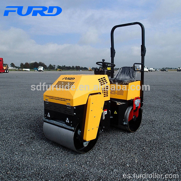 FYL-880 1 ton Nuevos productos Mini Vibro Road Roller para compactación