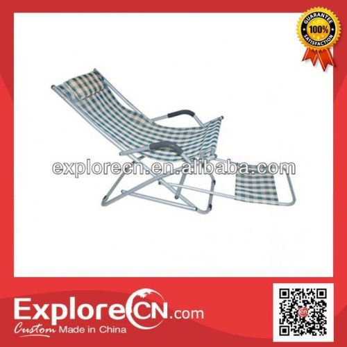 Latest folding reclining beach chair with footrest