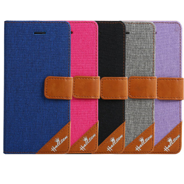 LZB Hot selling leather flip cover case for alcatel 7040