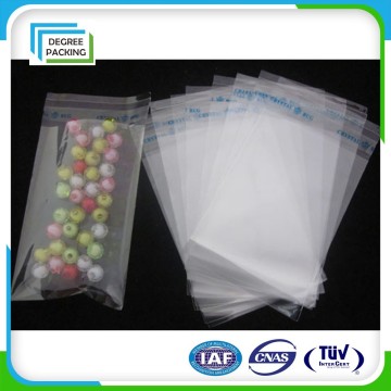 Opp clear self-adhesive plastic packaging bag/ transparent printed header bag/Large gitf bag/ stationery bag/jewelry bag/CD bag