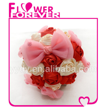 Accept Paypal Silk Red Roses Wedding Bouquets