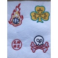 Patch de broderie applique 3D stock personnalisé