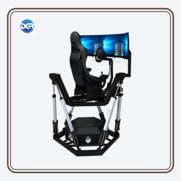 Electric linear actuator sim racing cockpit