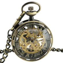 Bronze Skeleton Dial Pocket Watch in Bulk Mechanical Pocket Watch WP129