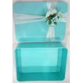 Rectangular Biscuit Tin Box wih Flower Decoration