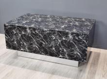 Elegant Modern Tempered Glass Coffee Table