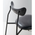 Restaurant Dining Coffee Shop Chair Metal met leer