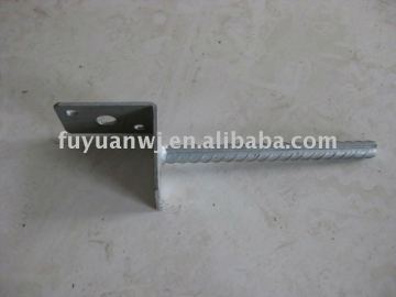 powder coated L-type pole anchor