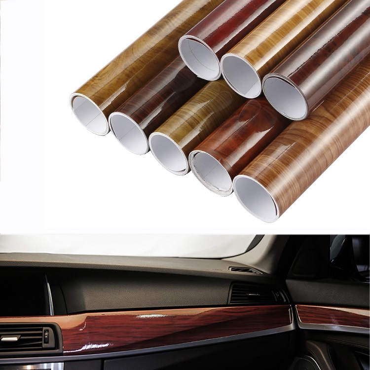 Calcomanía de 30x100 cm-PVC-brillante-Madera-Grano-Envoltura-película-Calcomanía-Madera-Grano-Texturizado-Decoración-Interna-Pegatina 30x100cm-Glossy-PVC-Wood-Grain-Car-Wrap-Film-Decal-Wood-Grain-Textured-Automobiles-Internal-Decoration-Sticker