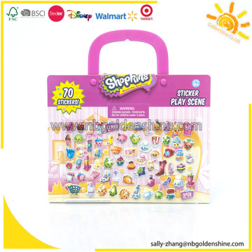 Shopkins Take-Along Sticker Play Scene