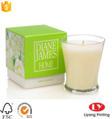 Luxury candle packaging box with offset printing