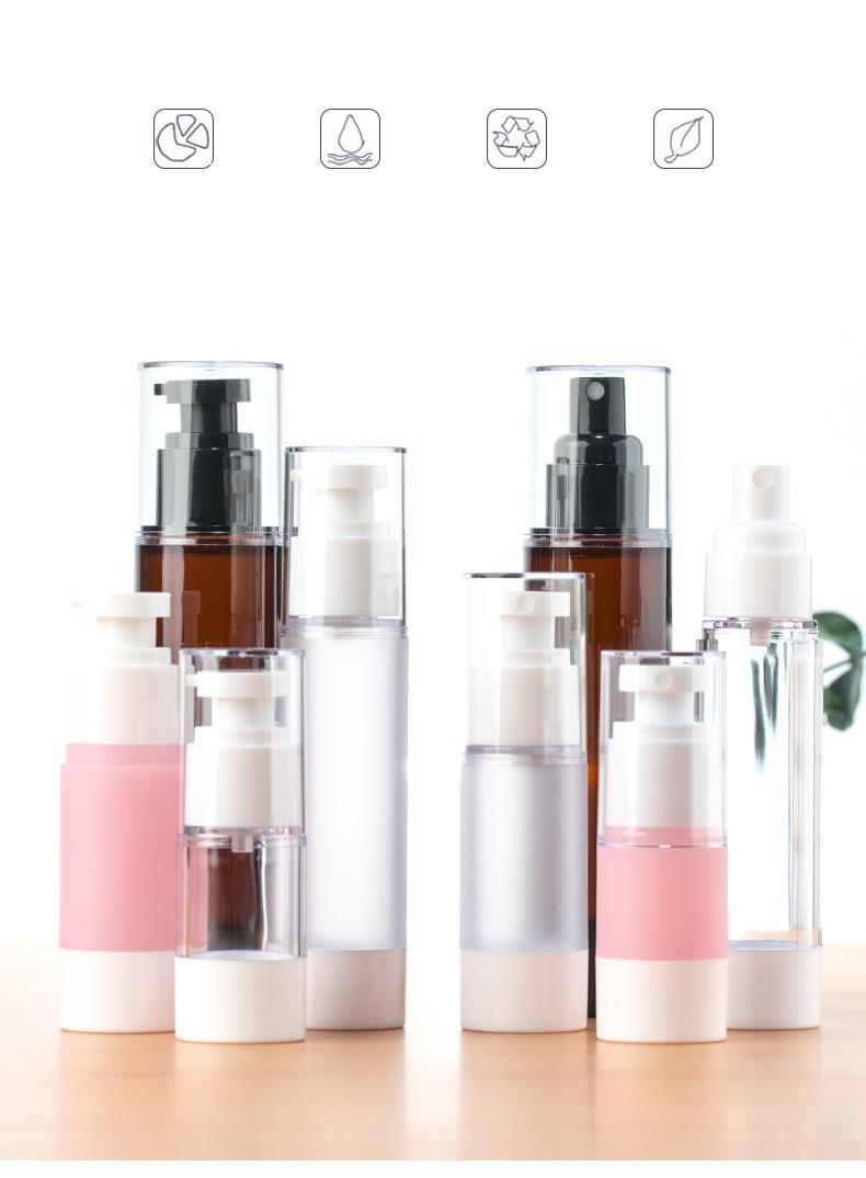 Spray frosted emulsion essence in vacuum bottles (1)