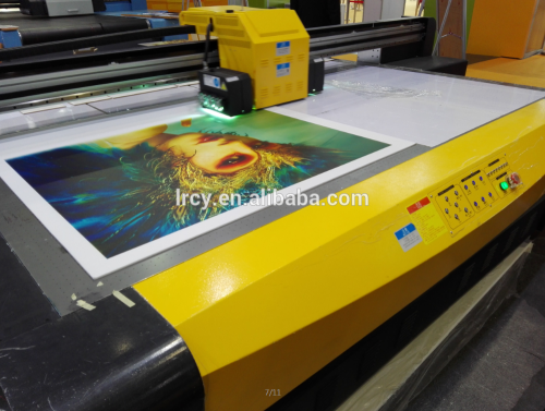 CE approved 3d color efffect ceramic uv flatbed printer , digital ceramic tile printing machine with uv led lamp