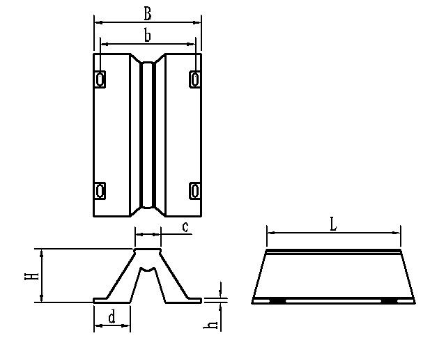 Deers  arch type fender system for Port and Ship