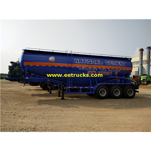 3 Eixo 35-60cbm Bulk Powder Tank Trailers