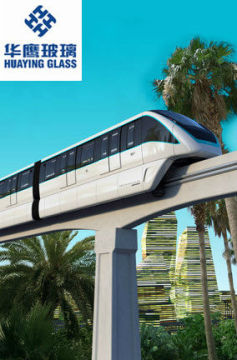 Electrically heated glass for locomotive