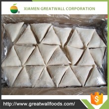 Frozen vegetable samosa and spring rolls