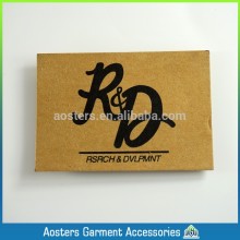 custom faux Printed embossed leather label