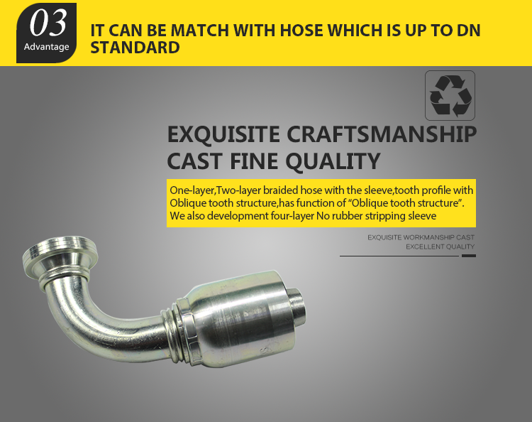 Rubber Hose End Fittings Flange Hydraulic Hose Fittings