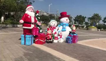Home decorative fiberglass resin christmas boxes