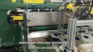 milk powder tin can lids 502# 401# metal lids making production line