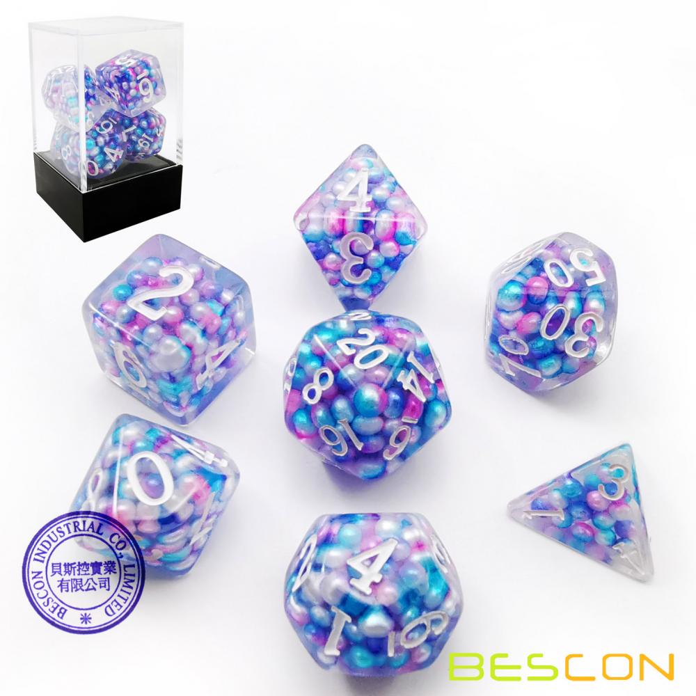 Peacock Pearl Dice For Roleplaying Dice Games 3