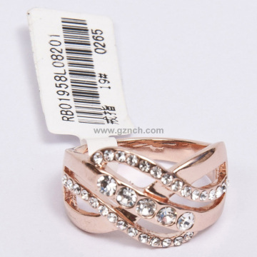 316 stainless  steel rose gold plated finger rings