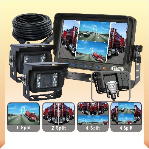 Quad Monitor System with CCD Camera