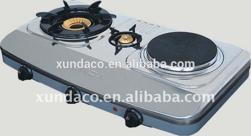 Stainless Steel 3 Burner Gas Stove for Kitchen