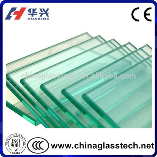 Customized Size Flat Tempering Full Toughened Clear Glass 6mm