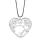 Древо жизни ожерелье с чакрой кулон в форме сердца 7 чакр натуральный драгоценный камень ожерелье ручной работы для женщин мужчин