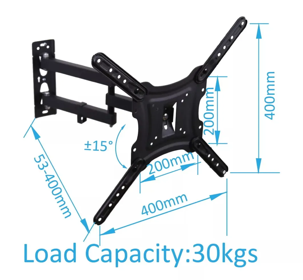 Hot Selling Extendable Arm 26 32 37 42 46 50 55 60 65 Tilting TV Holder LED LCD Swivel TV Wall Mount /