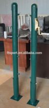 Adjustable aluminum tennis post/system