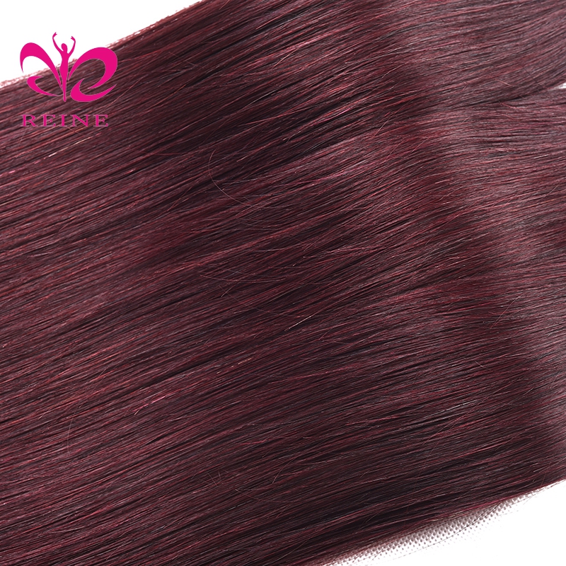 REINE 100 Human Hair 99J Brazilian Virgin Hair Silky Straight,Names Of Virgin Human Hair Weave Bundles in mozambique