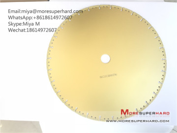 vacuum brazed diamond saw blades for cutting Marble etc. miya@moresuperhard.com